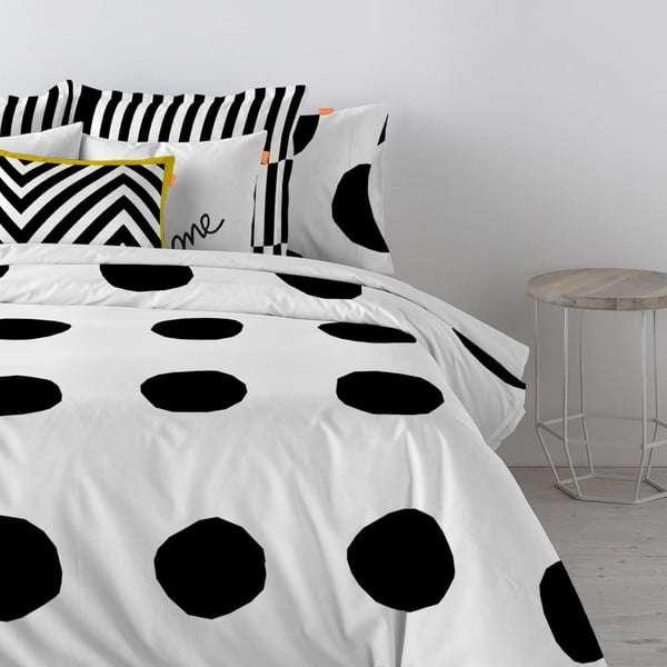 Copripiumino in cotone Dot, 200 x 200 cm Nordica - Blanc-image-2