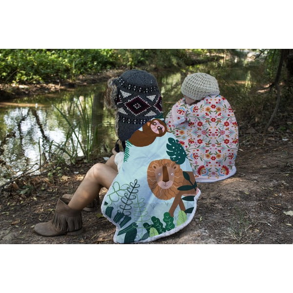 Plaid , 130 x 170 cm Mexican Flowers - Little Nice Things-image-1