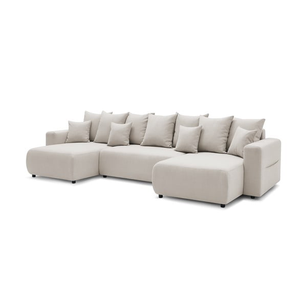 Divano letto a U beige chiaro Envy - Bobochic Paris-image-3