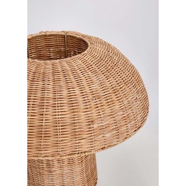 Lampada da tavolo LED di colore naturale in rattan con paralume in rattan (altezza totale 40 cm) Irele – Bizzotto-image-4