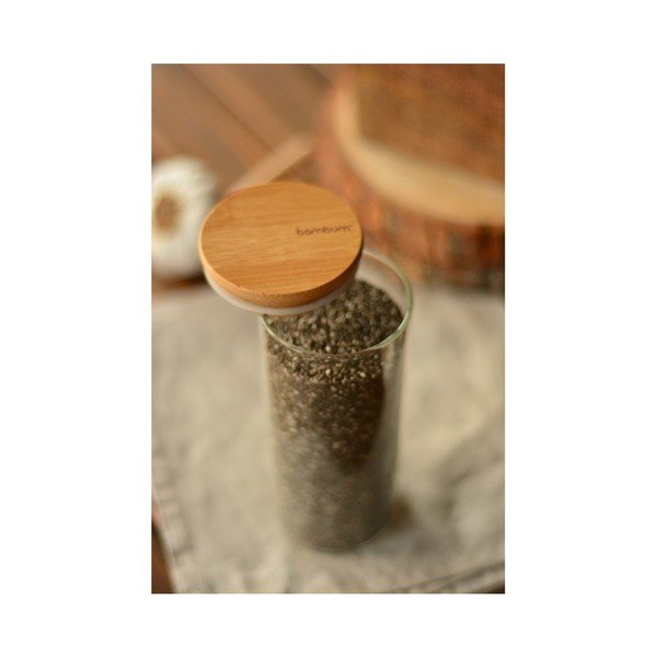 Vaso di vetro con coperchio , 450 ml Bolla - Bambum-image-2