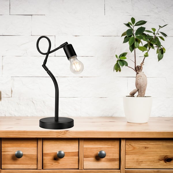 Lampada da tavolo nera, altezza 42 cm Harry - LAMKUR-image-1