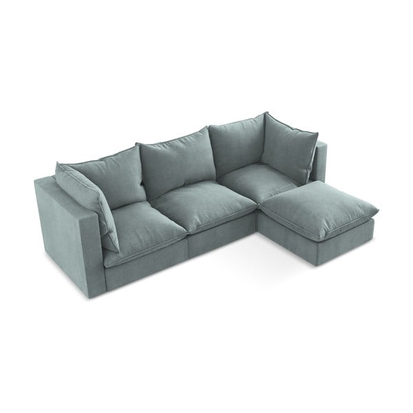 Divano angolare blu (con penisola a destra/con chaise lounge) Manao – Makamii-image-2