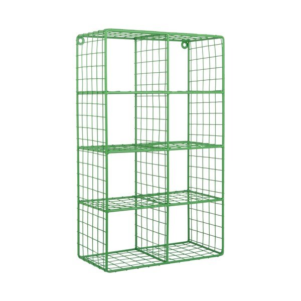 Mensola verde in acciaio con ripiani multipli 30 cm Reja – PT LIVING-image-2