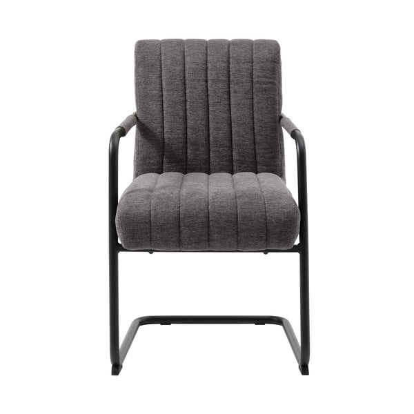 Sedia da pranzo grigio scuro Trout - Unique Furniture-image-1