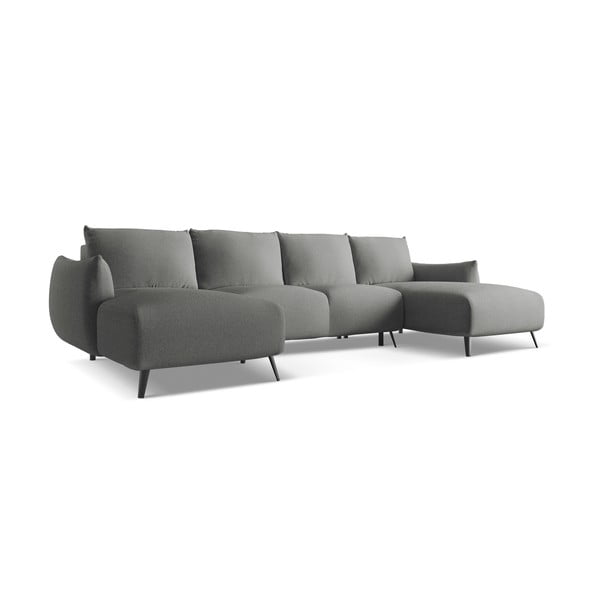 Divano angolare grigio chiaro Malie – Makamii-image-2