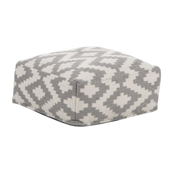 Pouf da salotto grigio e beige Kalaidu Napua - Westwing Collection