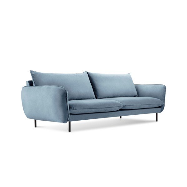 Divano in velluto azzurro, 230 cm Vienna - Cosmopolitan Design