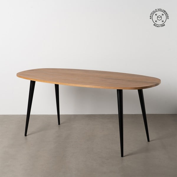 Tavolo da pranzo in mango massiccio 90x180 cm Mahón – Ixia-image-2