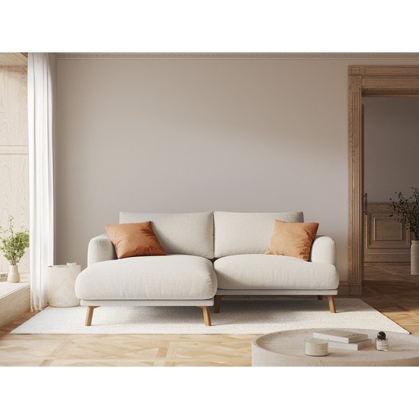 Divano angolare beige (con penisola a sinistra/con chaise lounge) Naomi – Micadoni -image-1