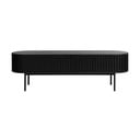 Tavolo TV nero in rovere 48x160 cm Siena - Unique Furniture