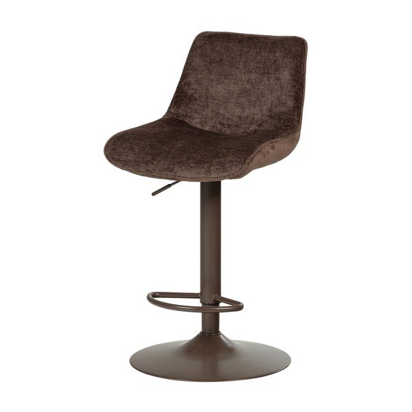 Sgabello da bar marrone scuro imbottito con altezza regolabile Marten – WOOOD-image-4
