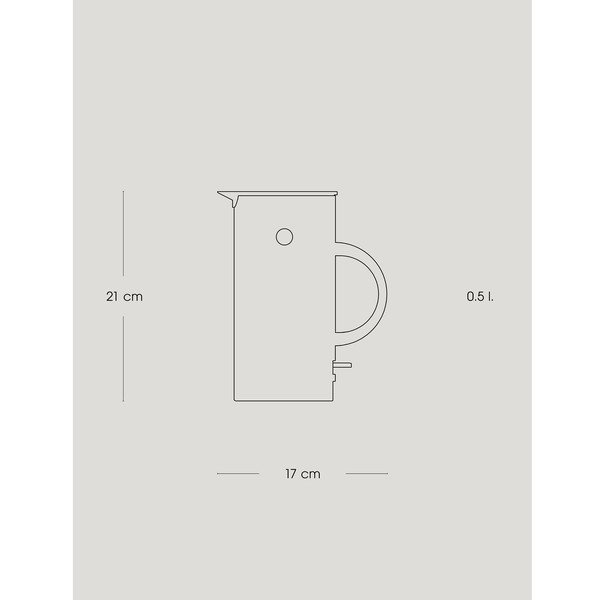 Bollitore nero in plastica 500 ml EM77 – Stelton-image-3