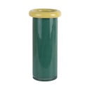 Vaso verde scuro in vetro (altezza totale 27,5 cm) Plegado  – PT LIVING