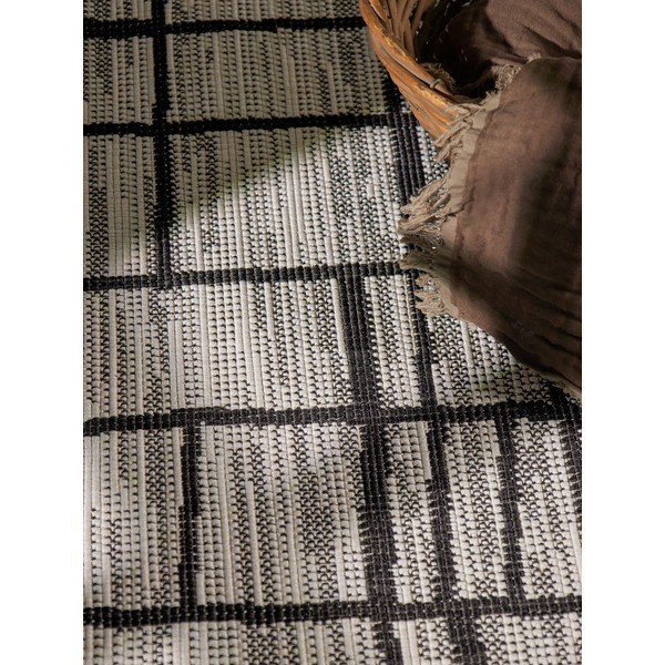 Tappeto da interno/esterno rotondo nero/color crema ø 160 cm Haringey Crouch – Ted Baker-image-2