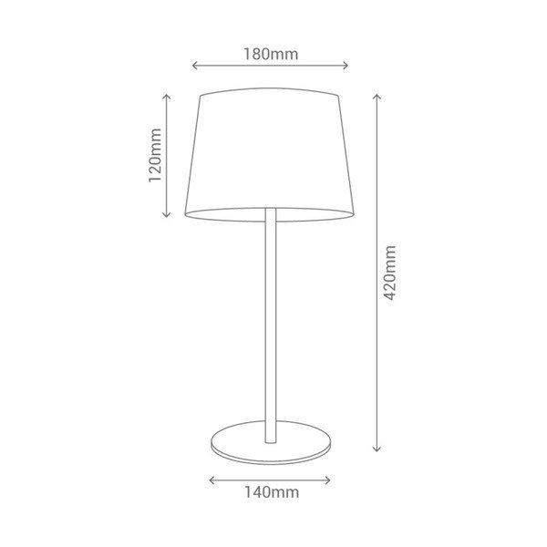 Lampada da tavolo blu Linee - SULION-image-2