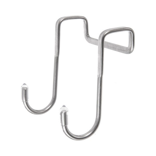 Set di ganci da appendere argentati in acciaio inox 2 pz – Orion