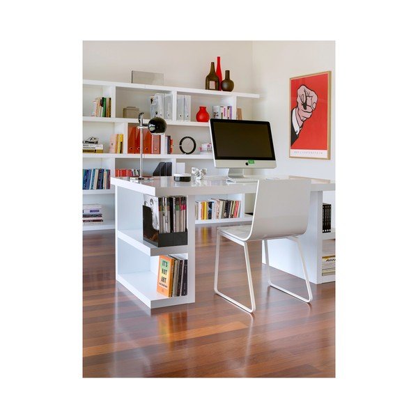 Tavolo da lavoro Multi bianco, lunghezza 180 cm - TemaHome-image-1