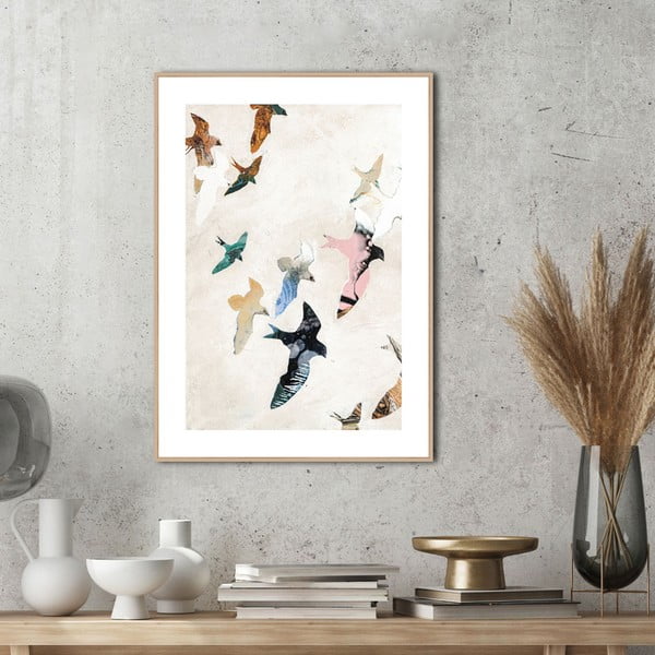 Dipinto 30x40 cm Abstract Birds - Malerifabrikken-image-2