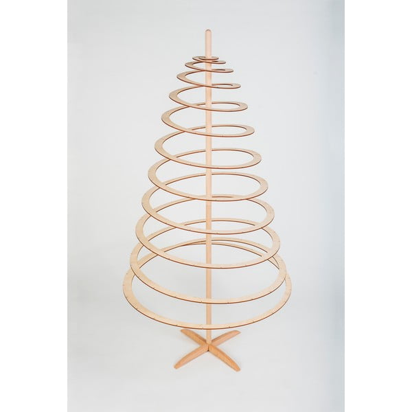 Albero di Natale decorativo in legno Grande, altezza 138 cm - Spira