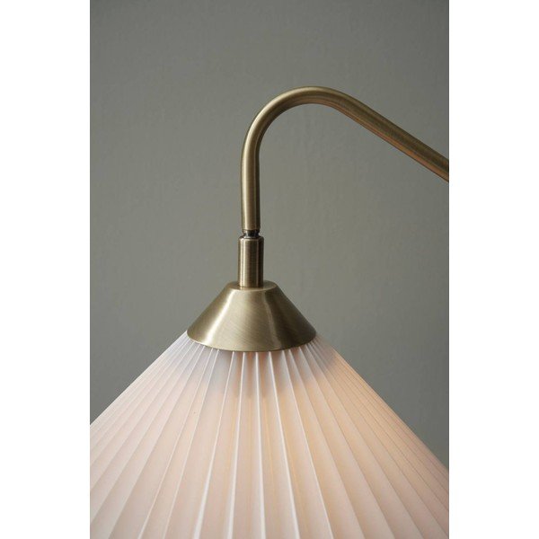 Lampada da terra color crema/color ottone in tessuto con struttura flessibile (altezza totale 155 cm) Kate – Ellos Home-image-2