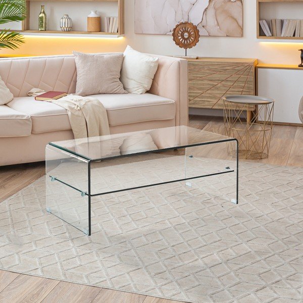 Tavolino da salotto in vetro 50x100 cm Cristal Evo – Tomasucci-image-1