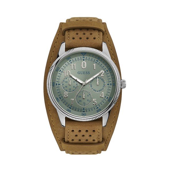 Orologio da uomo con cinturino in pelle marrone W1243G1 - Guess