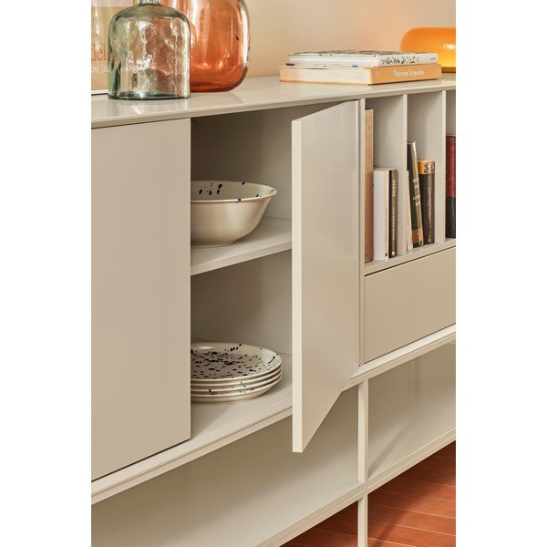 Cassettiera nera 220x98x45 cm Platt – Teulat-image-2