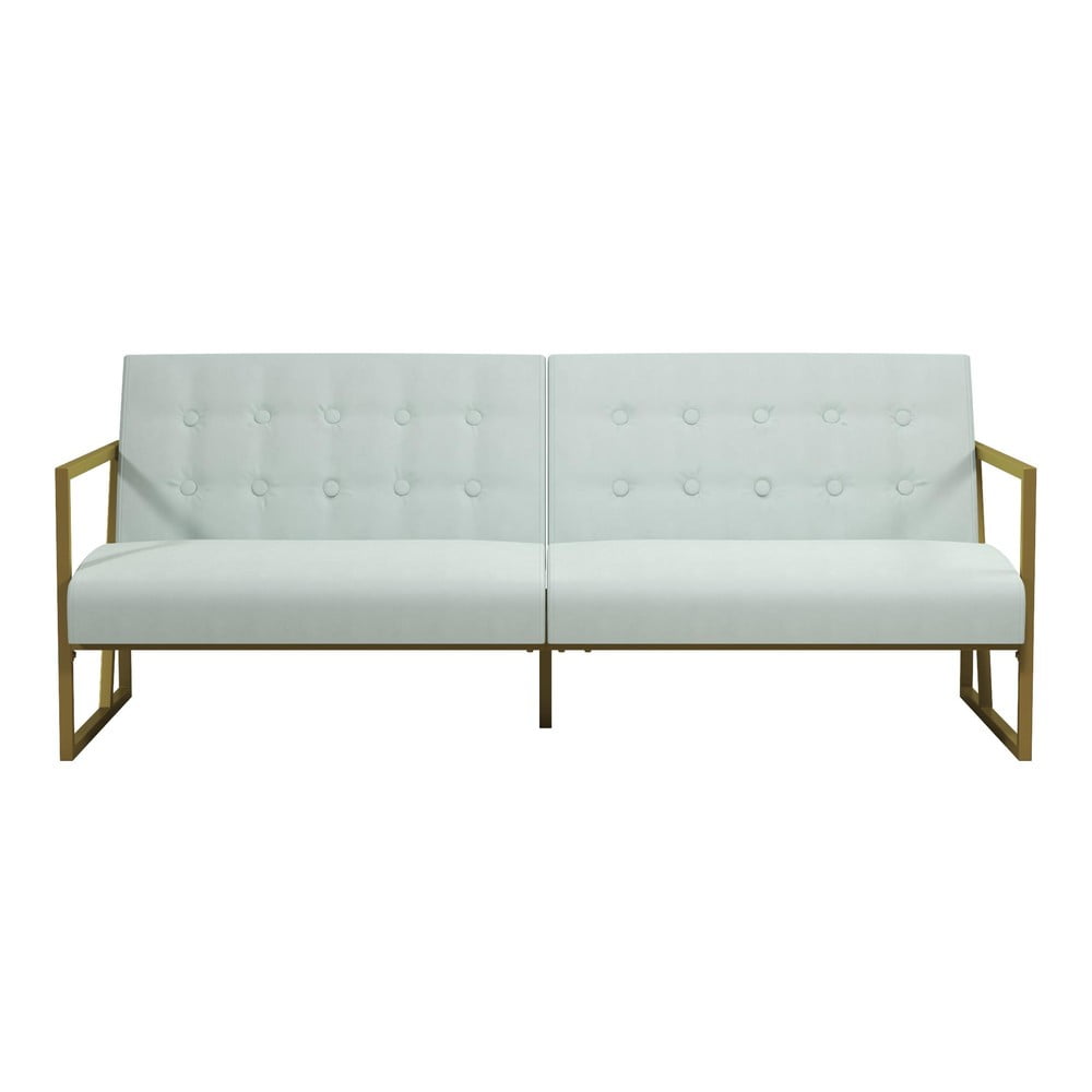Divano letto bianco con superficie in velluto Lexington - CosmoLiving by Cosmopolitan | Divani