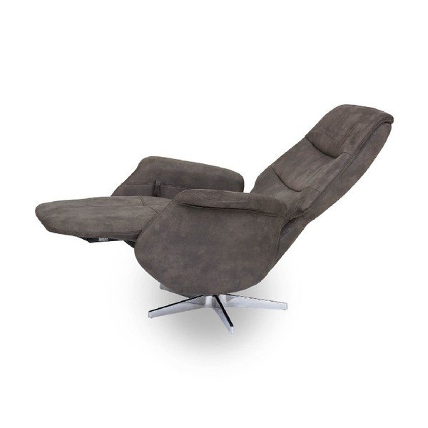 Poltrona relax grigio-marrone Delta - Furnhouse-image-4