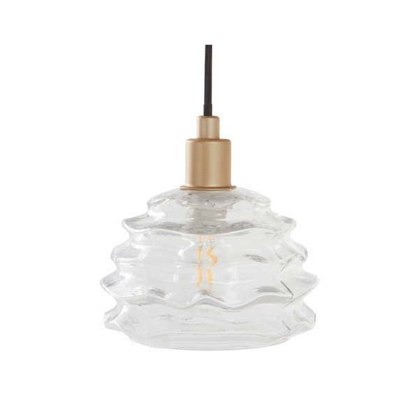 Lampadario dorato in vetro ø 15 cm Fall – Jotex
