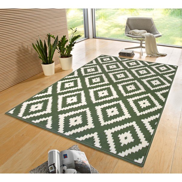 Tappeto verde 290x200 cm Diamond - Hanse Home-image-1