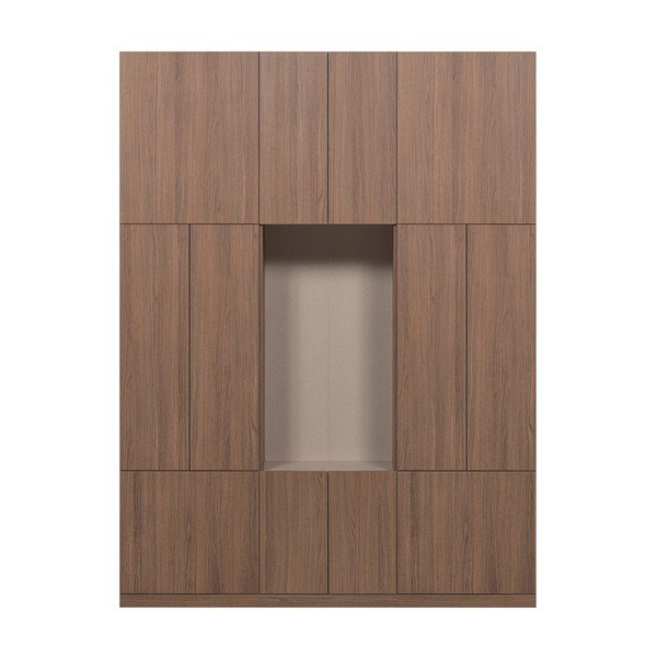 Mobile componibile colore naturale scuro 162x215 cm Build – WOOOD