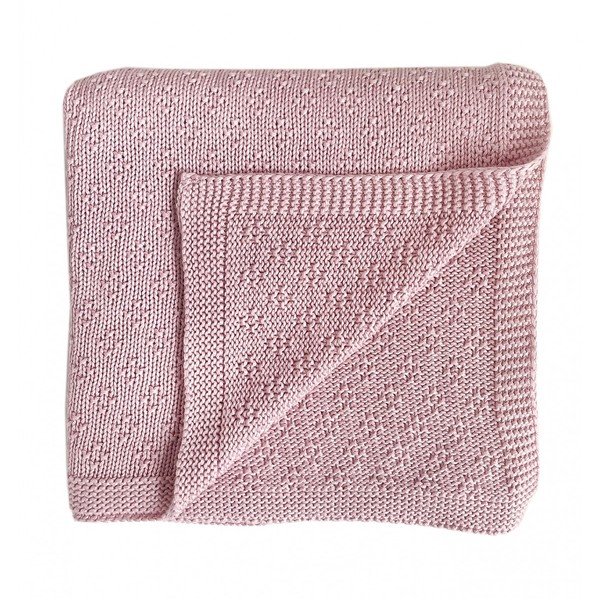 Coperta per neonati in bambù rosa 80x100 cm - Malomi Kids-image-3
