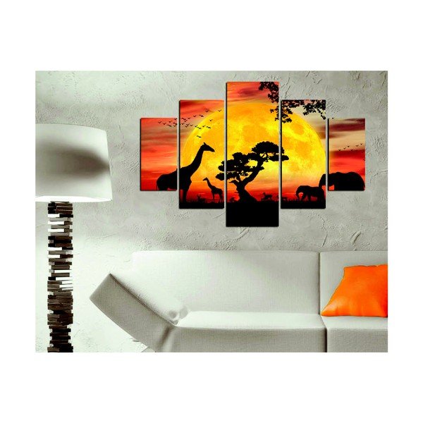 Pittura in più parti Safari, 92 x 56 cm - Destiny-image-1