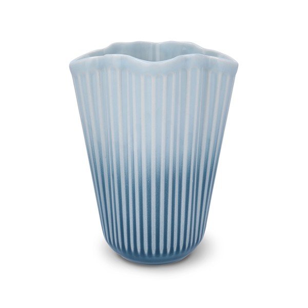 Vaso azzurro in ceramica (altezza totale 20,5 cm) Hammershøi – Kähler Design