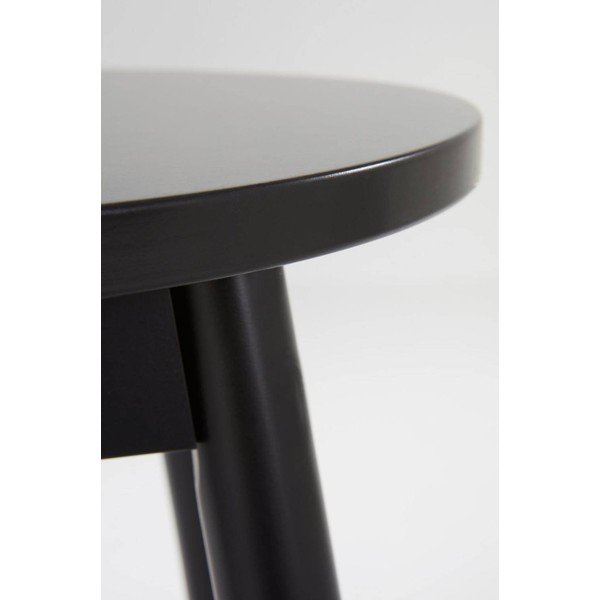 Sedia da bar nera in pino massiccio (altezza della seduta 65 cm) Kinna – Jotex-image-2