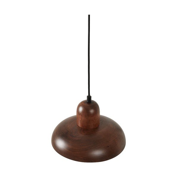 Lampadario marrone con paralume in legno ø 25 cm Elsa – Opviq lights-image-4