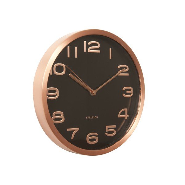 Černé hodiny Present Time Maxie Copper-image-2