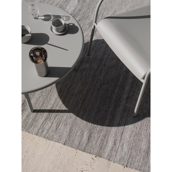 Tappeto grigio per esterni in fibre riciclate 140x200 cm Kiva - Blomus-image-1