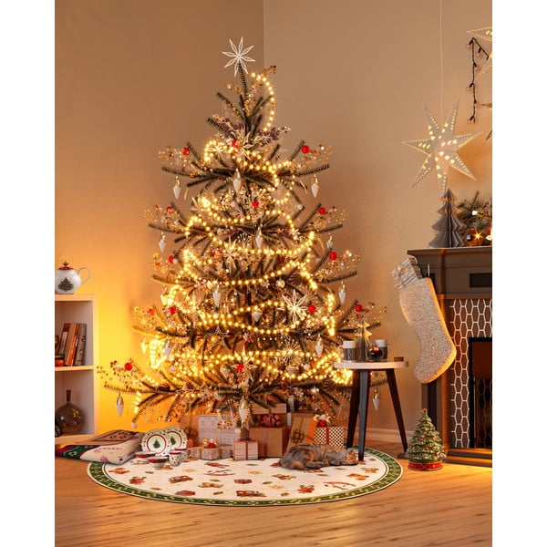 Tappeto rotondo verde con motivo natalizio ø 150 cm Green Christmas - Villeroy&Boch-image-1
