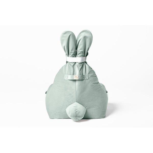 Pouf a sacco per bambini color menta Funny Bunny – The Brooklyn Kids-image-4