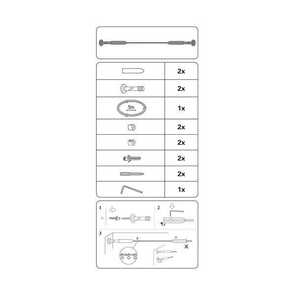 Asta estensibile in metallo per vetro colorato Race - Gardinia-image-2