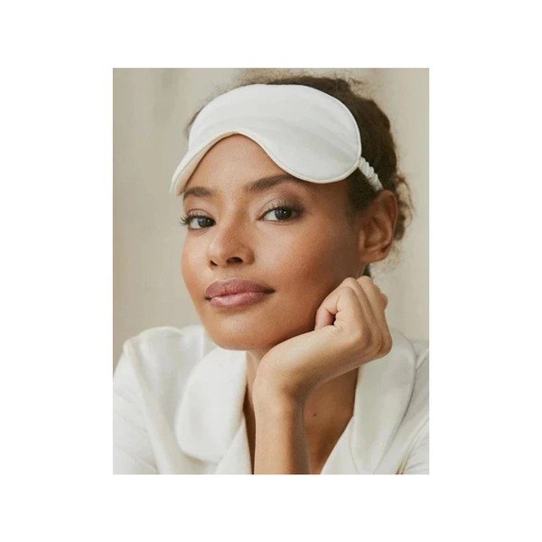 Maschera per dormire bianca in seta White – slip-image-1
