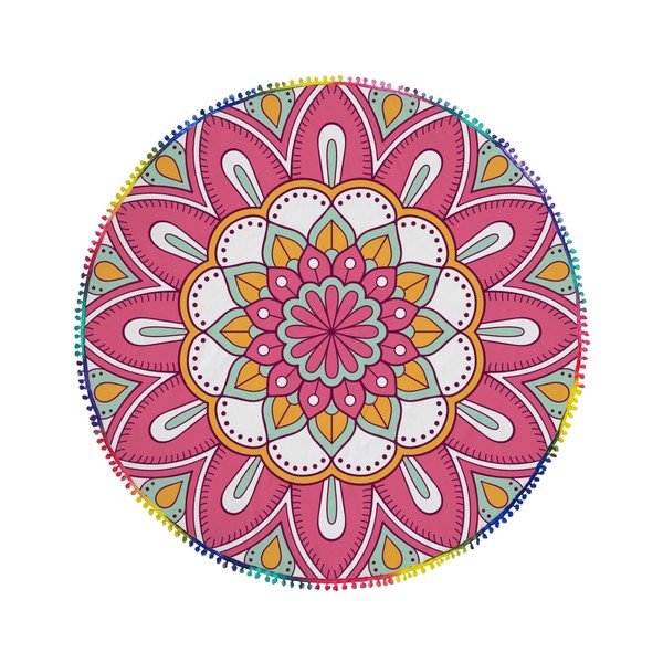 Kruhová plážová osuška La Chanta Vula Round Beach Towel, ⌀ 1,5 m