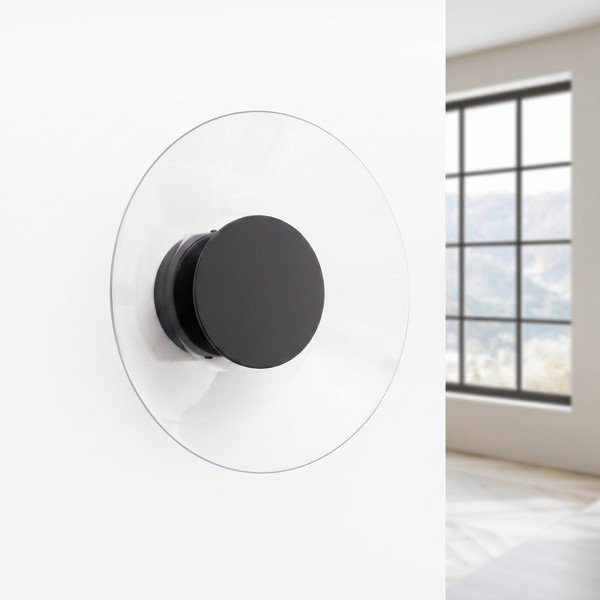 Lampada da parete LED nera 
in vetro acrilico
 ø 28 cm ASTRO – Thoro-image-2