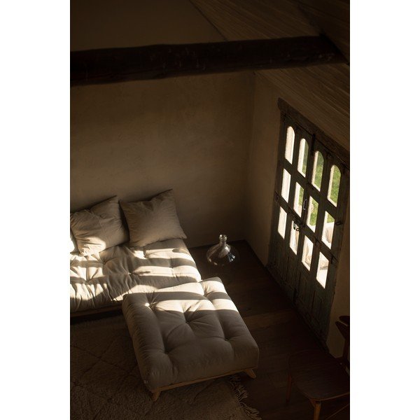 Poggiapiedi Naturale Chiaro/Verde Oliva Senza - Karup Design-image-3