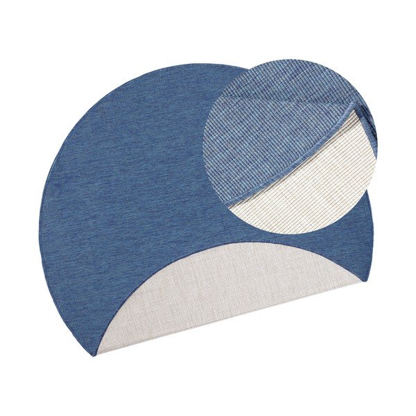 Tappeto blu per esterni Miami, ø 200 cm - NORTHRUGS
