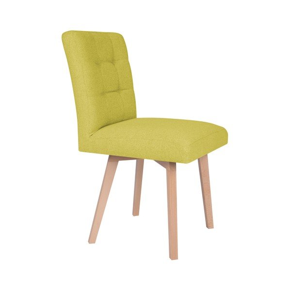 Sedia da pranzo gialla Tulip - Mazzini Sofas-image-4