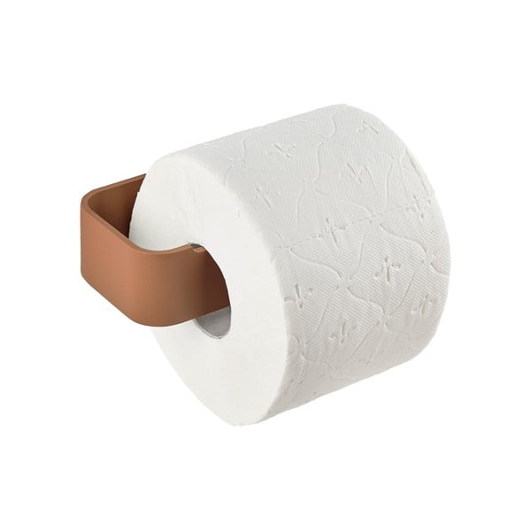 Porta carta igienica da parete color terracotta in metallo Ume – Zone